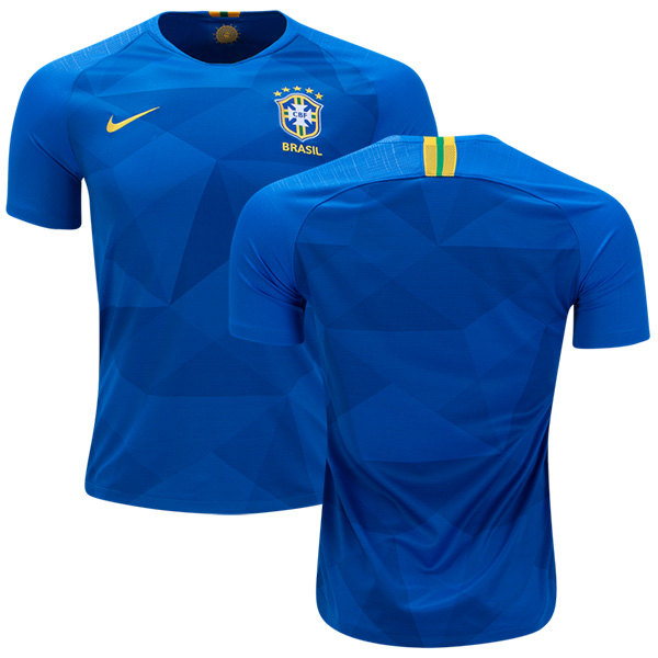 Brazil Blank Away Kid Soccer Country Jersey - Click Image to Close